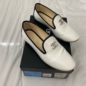 Chanel Women’s White Loafers